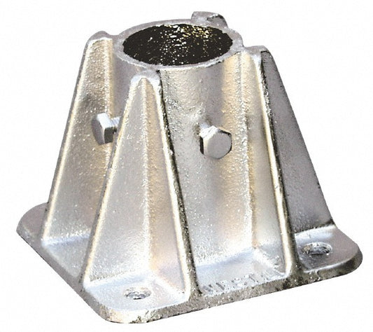 Vestil VDKR-P101 Rail Mount Kits & Parts Type Single Socket  Mounting Plate Width (Inch) 5  Fits Pipe Size/Tube OD (Inch) 1-5/8  Mounting Plate Length 5 (Inch) 