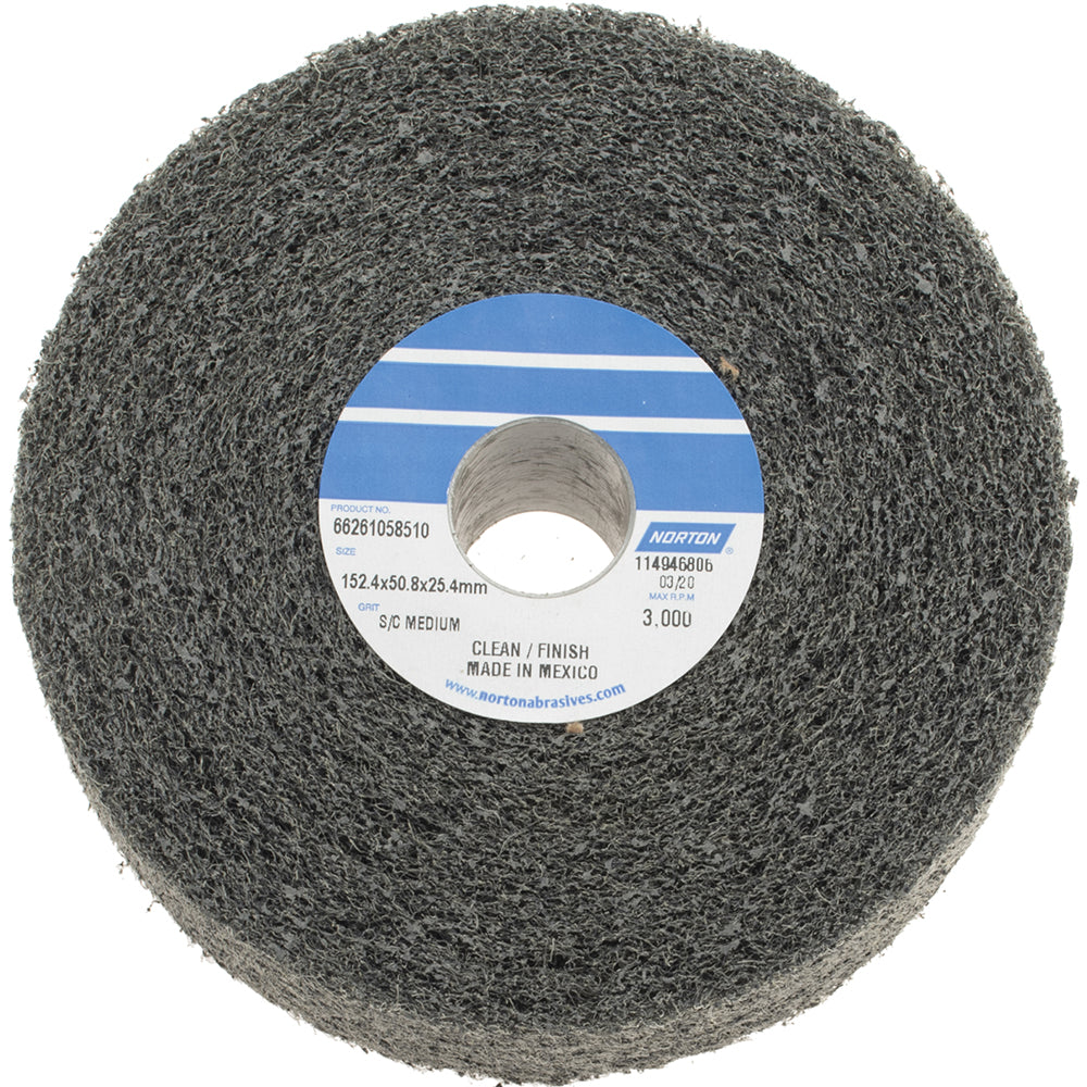 Norton 66261058510 Deburring Wheel  Density 4, Silicon Carbide
