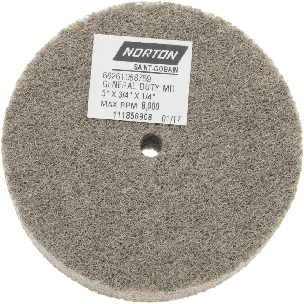 Norton 66261058769 Deburring Wheel  Density 4, Aluminum Oxide