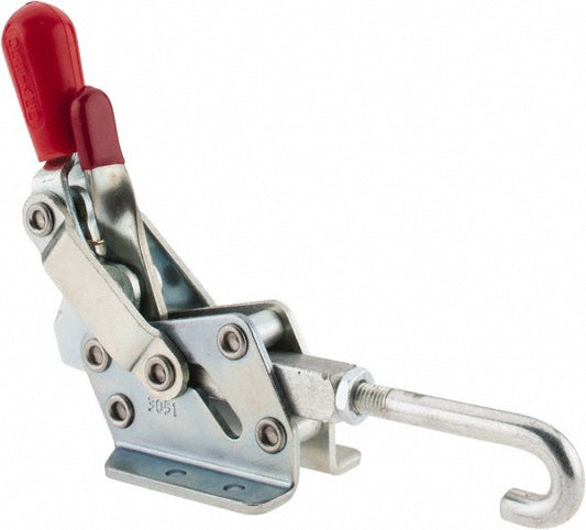 De-Sta-Co 3051-R Pull-Action Latch Clamp Horizontal, 1,507 lb, J-Hook, Flanged Base