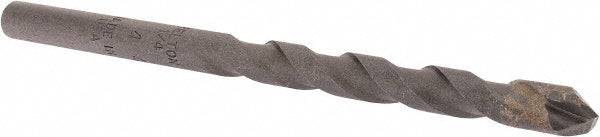 Relton RT44 1/4" Diam, Straight Shank, Carbide-Tipped Rotary & Hammer Drill Bit