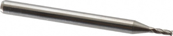 Kyocera SGS Precision Tools 00559 Square End Mill 0.0500" Dia, 0.1500" LOC, 4 Flute, Solid Carbide