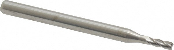 Kyocera SGS Precision Tools 00572 Square End Mill 0.0700" Dia, 0.2100" LOC, 4 Flute, Solid Carbide