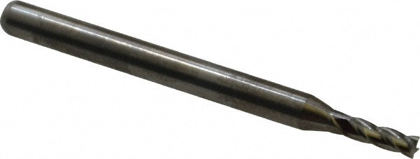Kyocera SGS Precision Tools 04015 Square End Mill 0.0750" Dia, 0.2250" LOC, 4 Flute, Solid Carbide