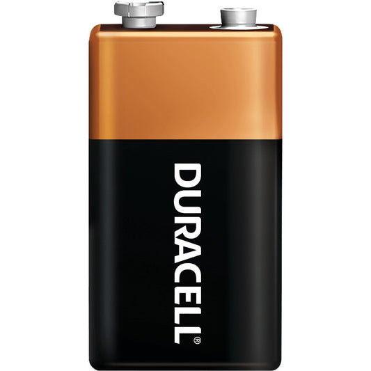 Duracell 00041333524481 Pack of (6), Size 9V, Alkaline, 12 Packet, Standard Batteries
