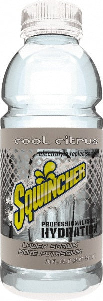Sqwincher 159030531 Activity Drink 20 oz, Bottle, Cool Citrus, Ready-to-Drink Yields 20 oz