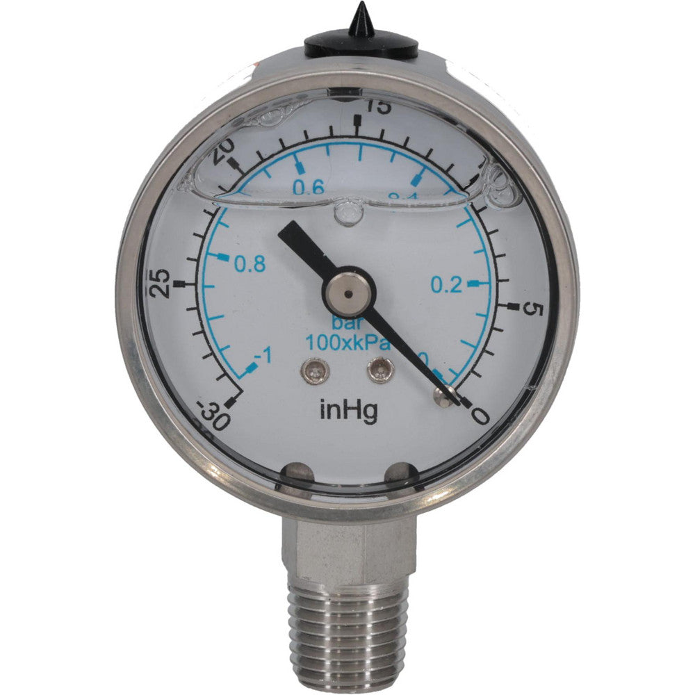 Value Collection 116AL20VAC Pressure Gauge 2" Dial, 1/4" Thread, NPT, Lower Mount