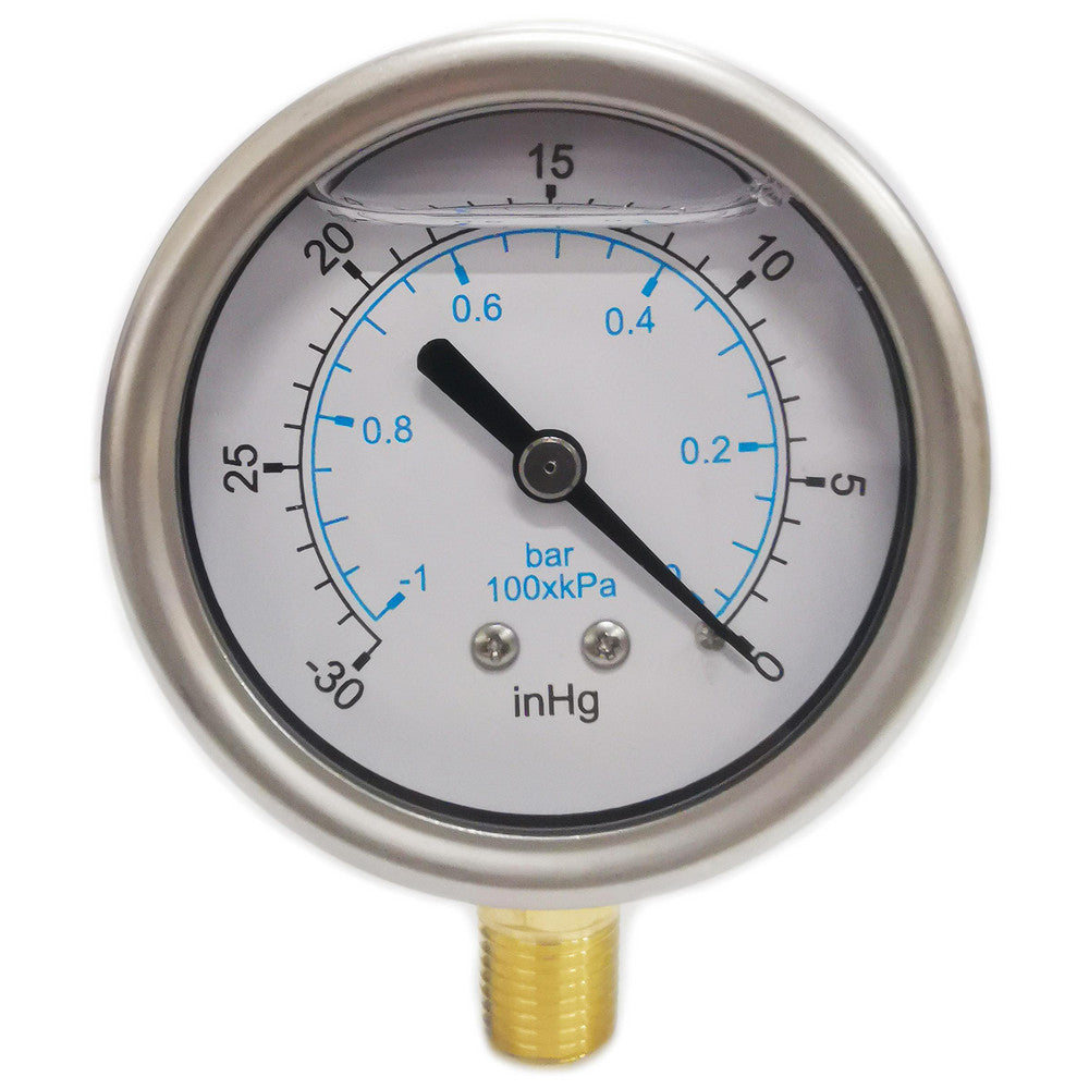Value Collection 115AL25VAC Pressure Gauge 2-1/2" Dial, 1/4" Thread, NPT, Lower Mount