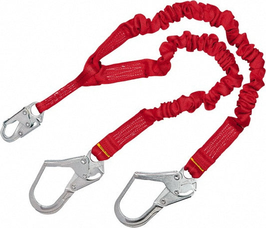 DBI-SALA 7100168875 Lanyards & Lifelines Load Capacity 310lb  Type Shock Absorbing Lanyard  Anchorage End Connection Locking Rebar Hook  Harness Connection Locking Snap Hook  For Arc Flash Work No  Material Webbing