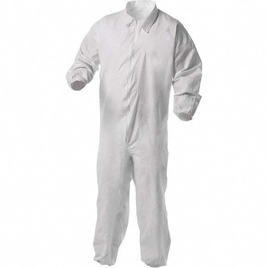 KleenGuard 38932 Disposable Coveralls Size 3X-Large, Film Laminate, Zipper Closure