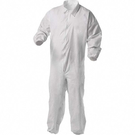 KleenGuard 38929 Disposable Coveralls Size X-Large, Film Laminate, Zipper Closure
