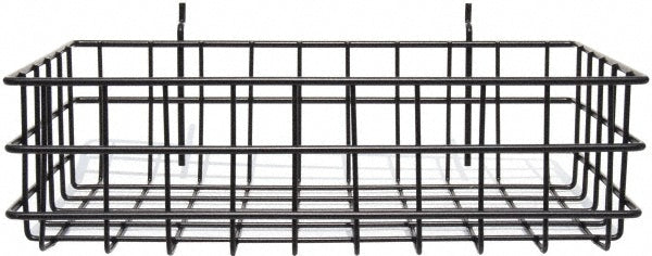 Marlin Steel Wire Products 00-923-01 Peg Board/Slatwall Basket Rectangular, Steel