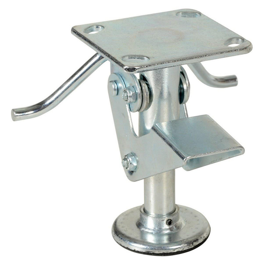 Vestil FL-6 Floor Locks Retracted Height 6.75in  Extended Height 7.75in  Top Plate Size 4.5 x 4 in  Maximum Height 7.5in  Color Silver  Material Steel
