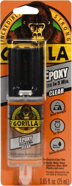 Gorilla Glue 4200101 Epoxy 0.85 oz, Syringe Adhesive