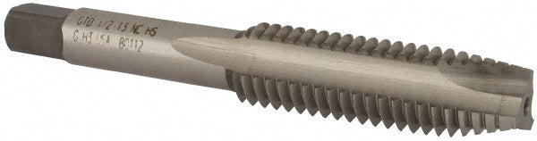 Widia 2750052 Spiral Point Tap 1/2-13, UNC, 3 Flutes, Plug, 3B, High Speed Steel, Bright Finish