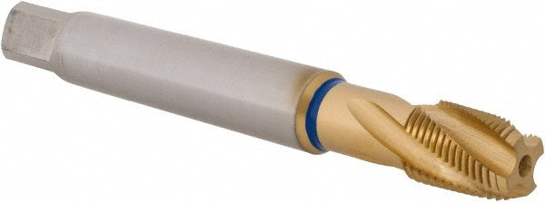 Guhring 9010880106200 1/8-27 NPT, 4 Flutes, Modified Bottoming Chamfer, TiN Finish, Cobalt, Spiral Flute Pipe Tap