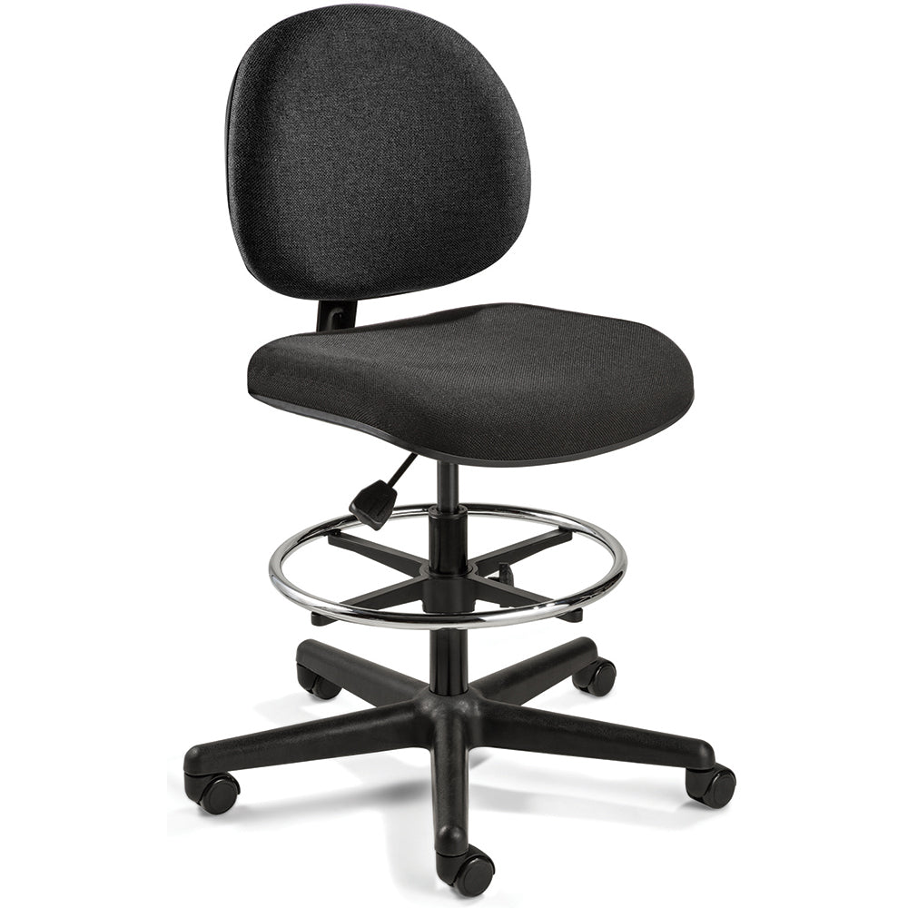 Bevco V4507HC-BLK Task Chair Olefin, 24 to 34" Seat Height, Black, Adjustable Height