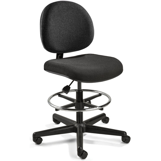 Bevco V4507HC-BLK Task Chair Olefin, 24 to 34" Seat Height, Black, Adjustable Height