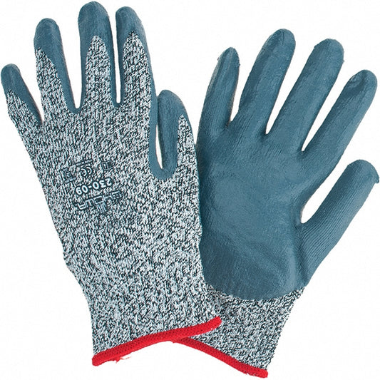 SHOWA 230-09 Cut & Abrasion-Resistant Gloves SHOWAÂ® 230, Size Large, ANSI Cut A4, ANSI Puncture 0, Foam Nitrile, HPPE, Spandex & Polyester