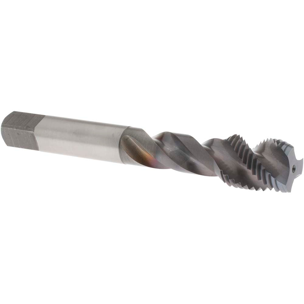 OSG 1762308 Spiral Flute Tap 9/16-18 UNF, 3 Flutes, Modified Bottoming, 3B Class of Fit, Vanadium High Speed Steel, TICN Coated