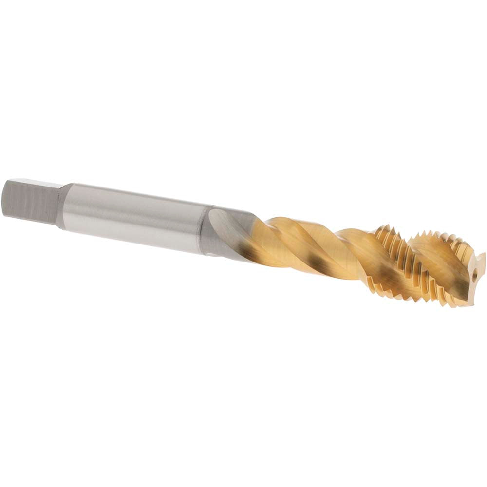 OSG 1733305 Spiral Flute Tap 7/16-20 UNF, 3 Flutes, Modified Bottoming, 3B Class of Fit, Vanadium High Speed Steel, TIN Coated