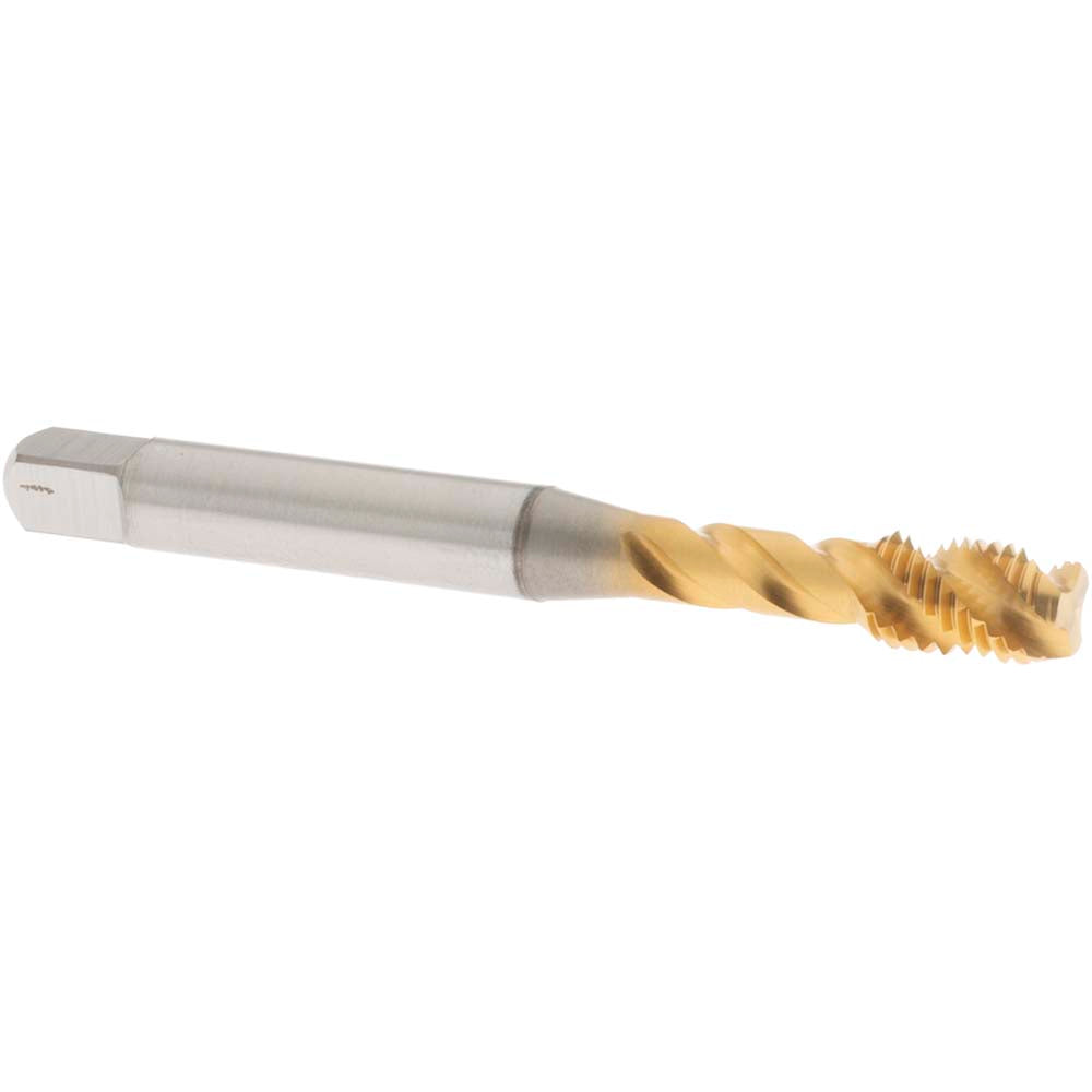 OSG 1732705 Spiral Flute Tap 1/4-28 UNF, 3 Flutes, Modified Bottoming, 3B Class of Fit, Vanadium High Speed Steel, TIN Coated