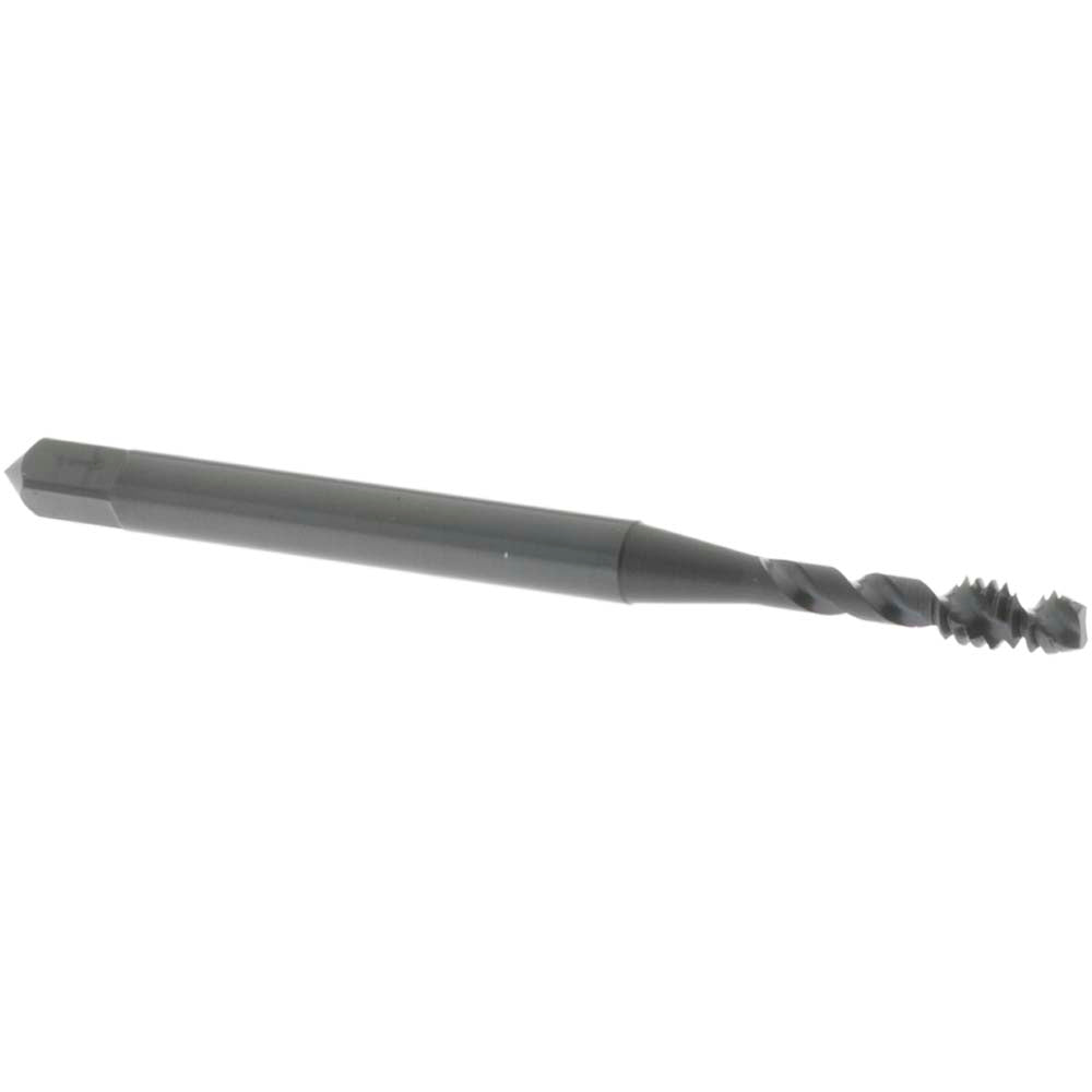 OSG 1763901 Spiral Flute Tap #4-40 UNC, 2 Flutes, Modified Bottoming, 2B Class of Fit, Vanadium High Speed Steel, Oxide Coated