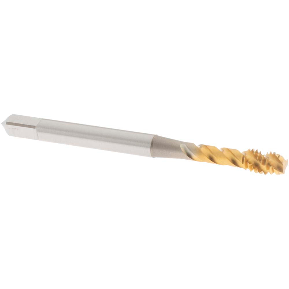 OSG 1732305 Spiral Flute Tap #8-32 UNC, 3 Flutes, Modified Bottoming, 2B Class of Fit, Vanadium High Speed Steel, TIN Coated