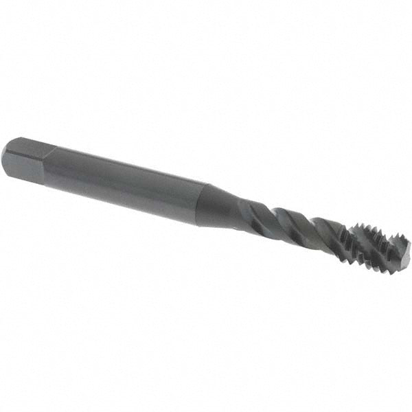 OSG 1755901 Spiral Flute Tap M6x1.00 Metric Coarse, 3 Flutes, Bottoming, 6H Class of Fit, Vanadium High Speed Steel, Oxide Coated