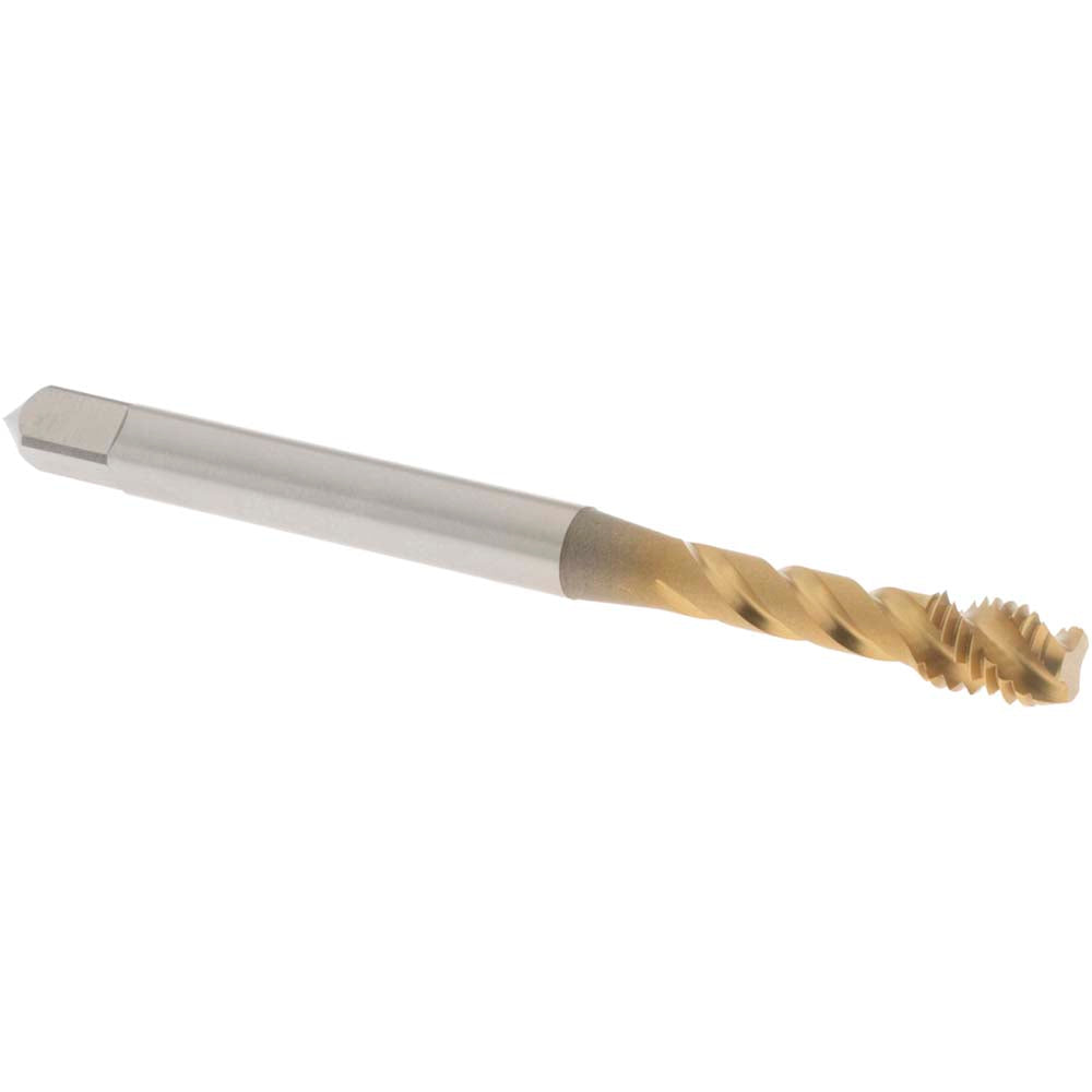 OSG 1755705 Spiral Flute Tap M5x0.80 Metric Coarse, 3 Flutes, Modified Bottoming, 6H Class of Fit, Vanadium High Speed Steel, TIN Coated