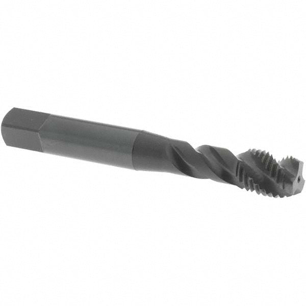 OSG 1745701 Spiral Flute Tap M10x1.25 Metric Fine, 3 Flutes, Modified Bottoming, Vanadium High Speed Steel, Oxide Coated