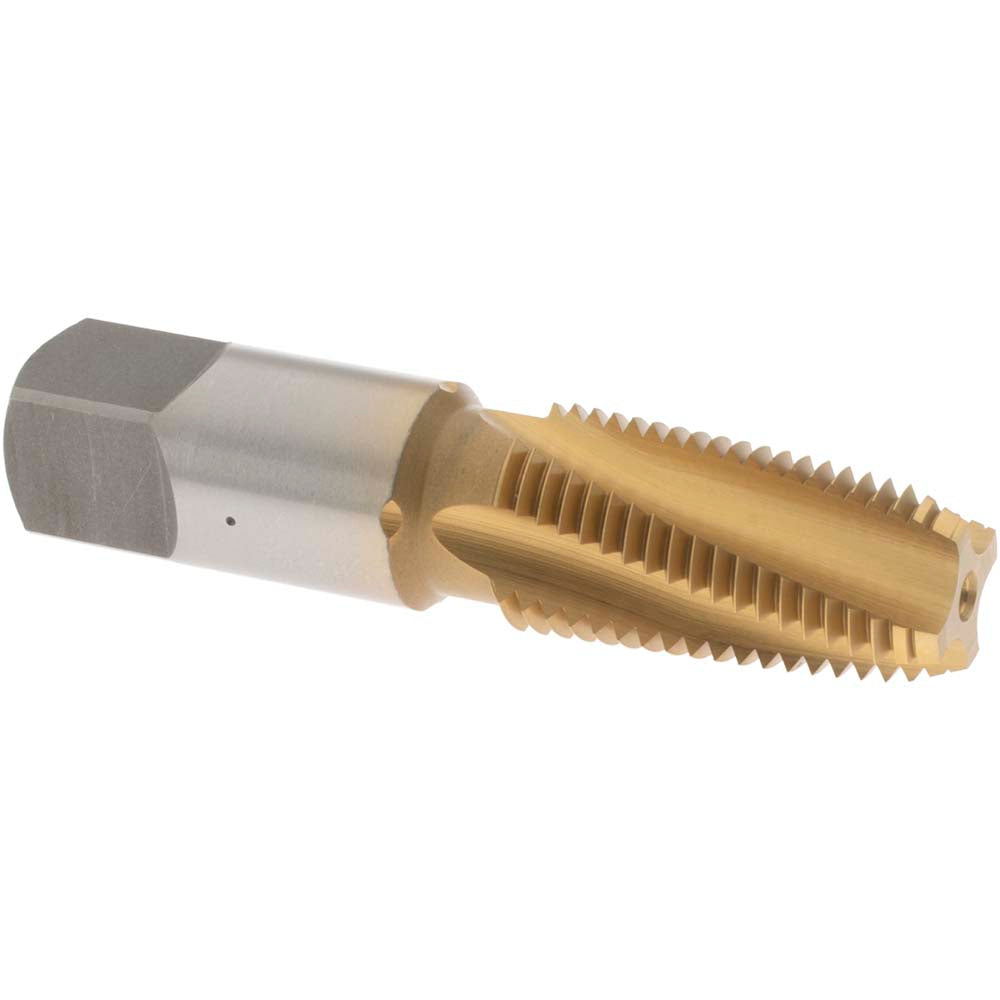 OSG 1735305 Standard Pipe Tap 1/4-18, NPT, 4 Flutes, Vanadium High Speed Steel, TiN Finish