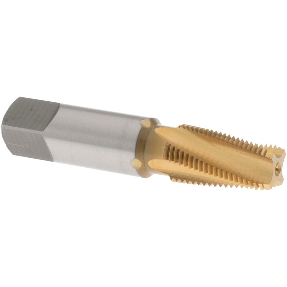 OSG 1735105 Standard Pipe Tap 1/8-27, NPT, 4 Flutes, Vanadium High Speed Steel, TiN Finish