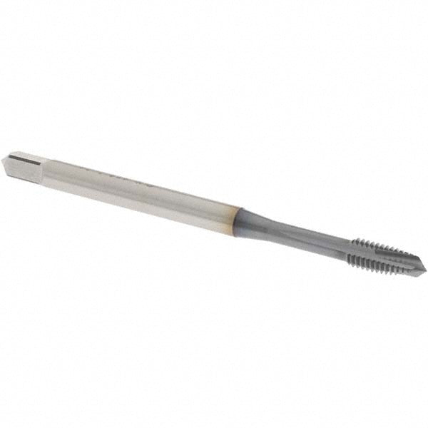 OSG 1111700308 Spiral Point Tap M4x0.7 Metric, 3 Flutes, Plug Chamfer, 6H Class of Fit, HSS-E Vanadium, V Coated
