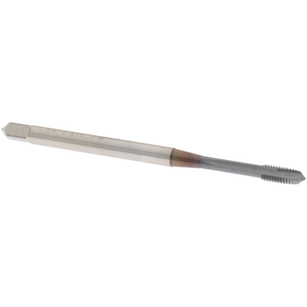 OSG 1111700108 Spiral Point Tap M3x0.5 Metric, 3 Flutes, Plug Chamfer, 6H Class of Fit, HSS-E Vanadium, V Coated
