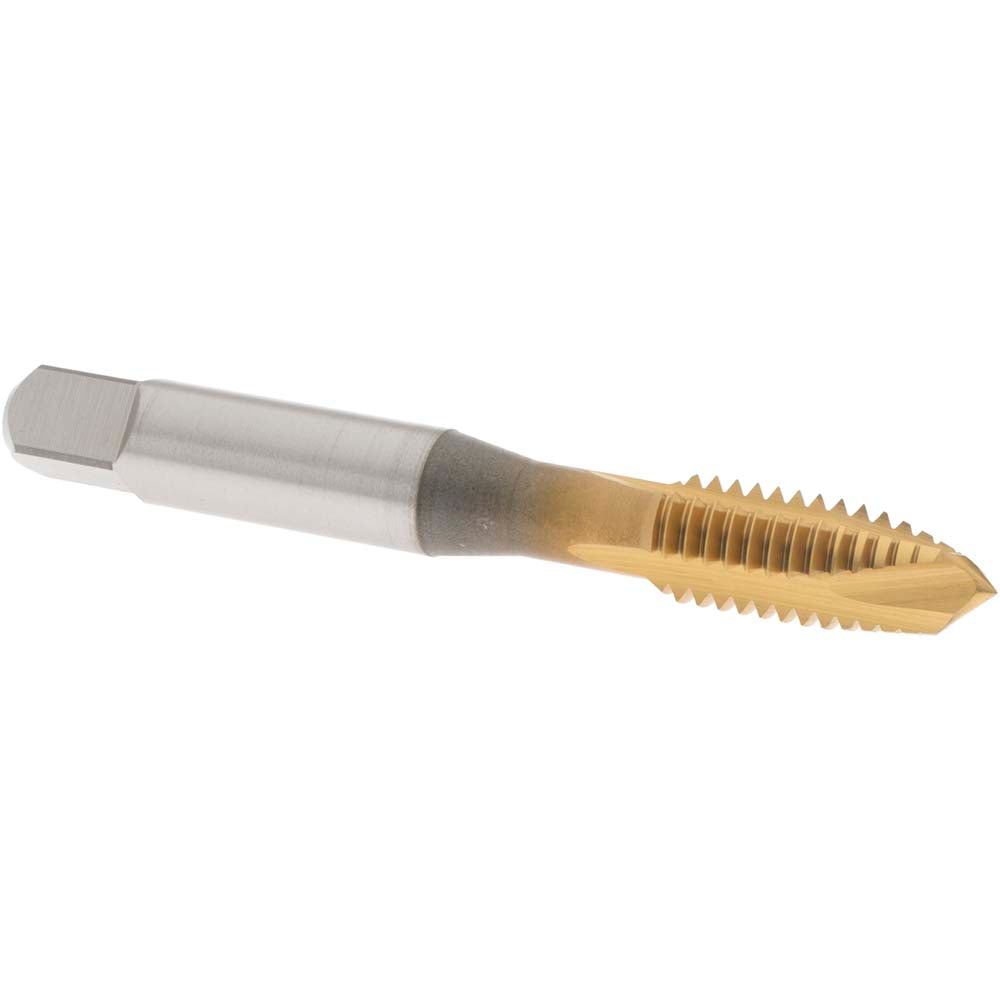 OSG 1731005 Spiral Point Tap 3/8-16 UNC, 3 Flutes, Plug, 3B Class of Fit, Vanadium High Speed Steel, TiN Coated