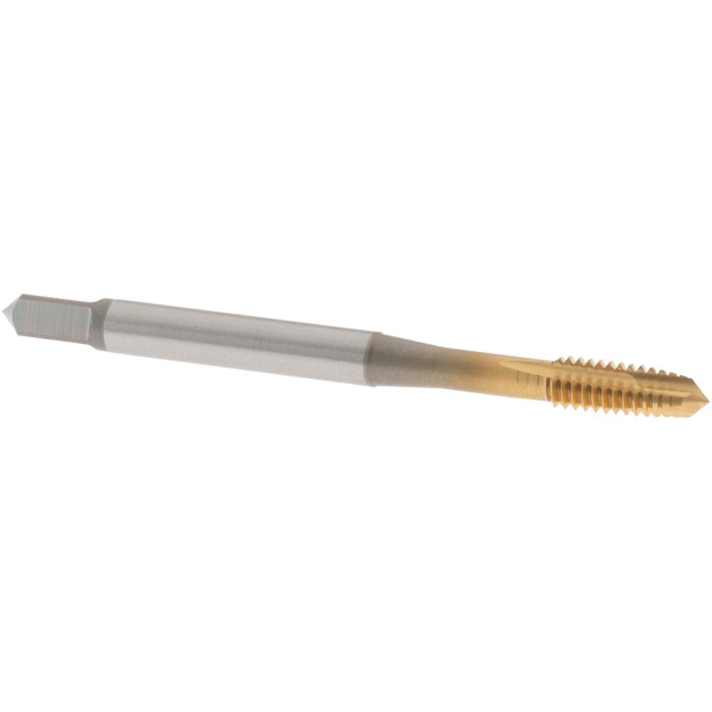 OSG 1730305 Spiral Point Tap #8-32 UNC, 3 Flutes, Plug, 2B Class of Fit, Vanadium High Speed Steel, TiN Coated
