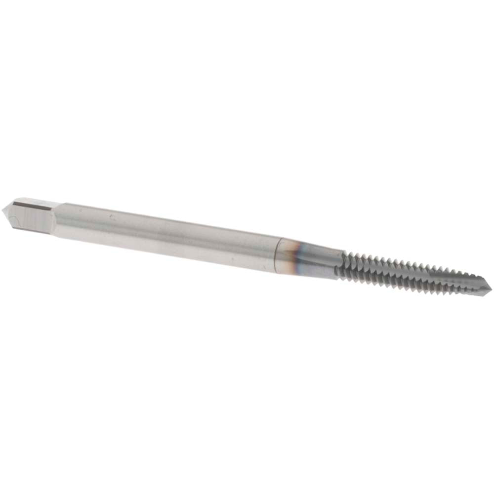 OSG 1776208 Spiral Point Tap #4-40 UNC, 3 Flutes, Plug, 2B Class of Fit, Powdered Metal, TiCN Coated