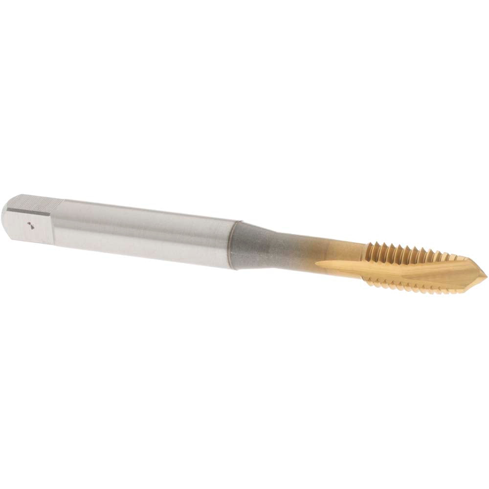 OSG 1751005 Spiral Point Tap M6x1.00 Metric Coarse, 3 Flutes, Plug, 6H Class of Fit, Vanadium High Speed Steel, TiN Coated