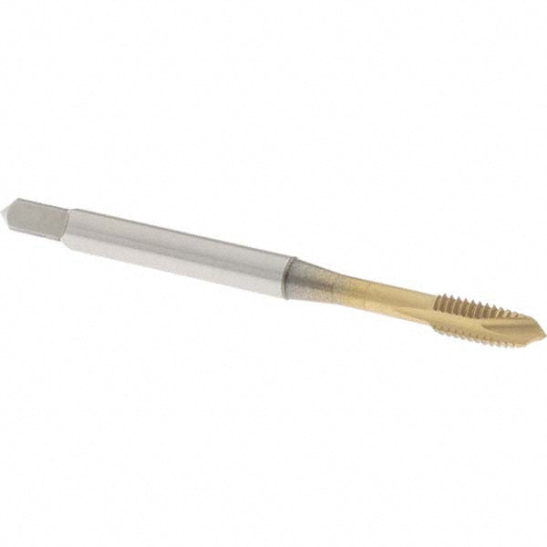 OSG 1750405 Spiral Point Tap M4x0.70 Metric Coarse, 3 Flutes, Plug, 6H Class of Fit, Vanadium High Speed Steel, TiN Coated