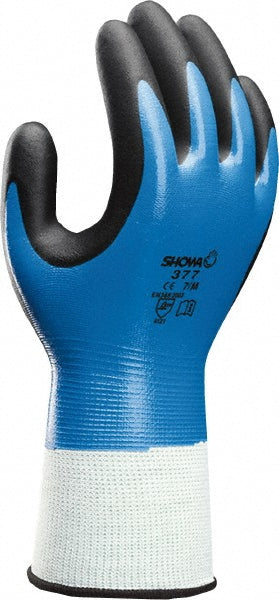 SHOWA 377XL-09 General Purpose Work Gloves X-Large, Nitrile Coated, Nylon