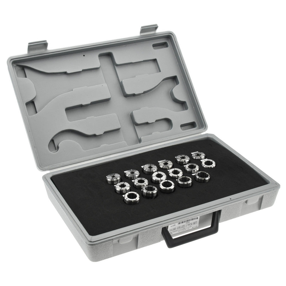 Accupro 784508 Collet Set 17 Pc, Series DA180, 1/4 to 3/4" Capacity