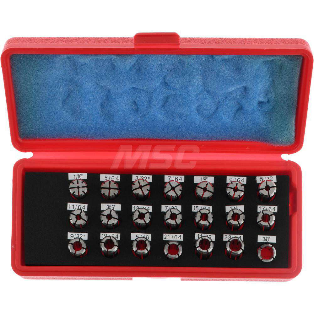 Accupro 784515 Collet Set 21 Pc, Series DA200, 1/16 to 3/8" Capacity