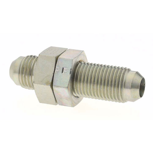 Parker P00186 Steel Flared Tube Union 3/8" OD, 37 deg Flared Angle