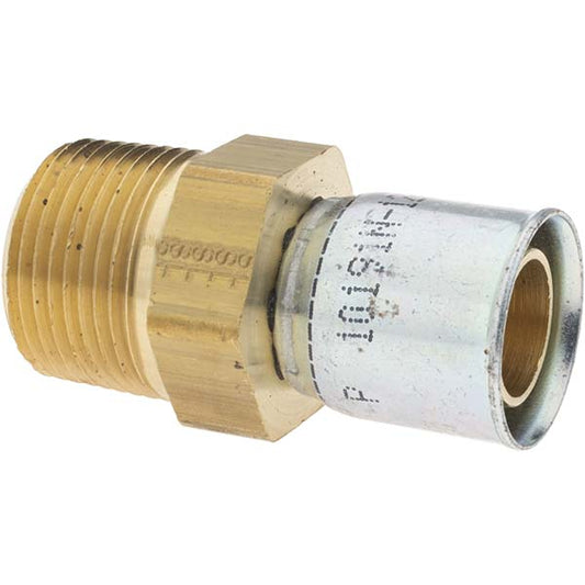 Parker PX-00024 Hydraulic Hose Male Rigid Fitting 0.625" ID, 10 mm, 3/4-14