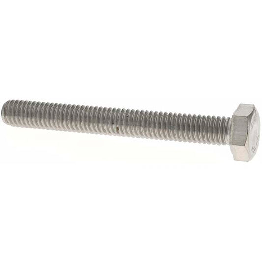 Value Collection MP47319 Hex Head Cap Screw M6 x 1.00 x 50 mm, Grade 18-8 & Austenitic Grade A2 Stainless Steel, Uncoated