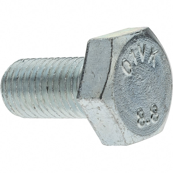 Value Collection MP42330 Hex Head Cap Screw M10 x 1.25 x 20 mm, Grade 8.8 Steel, Zinc-Plated