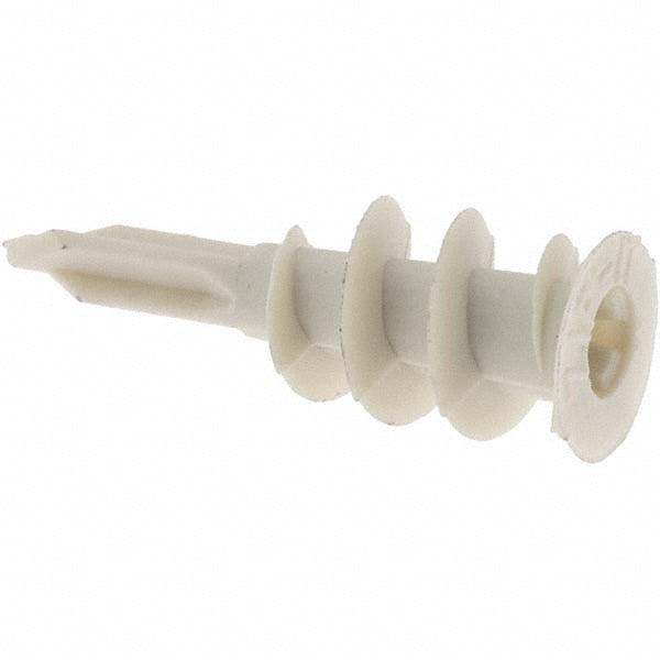 Value Collection MP38581 1/2" Diam x 1-5/8" OAL, Nylon Self Drilling Drywall & Hollow Wall Anchor