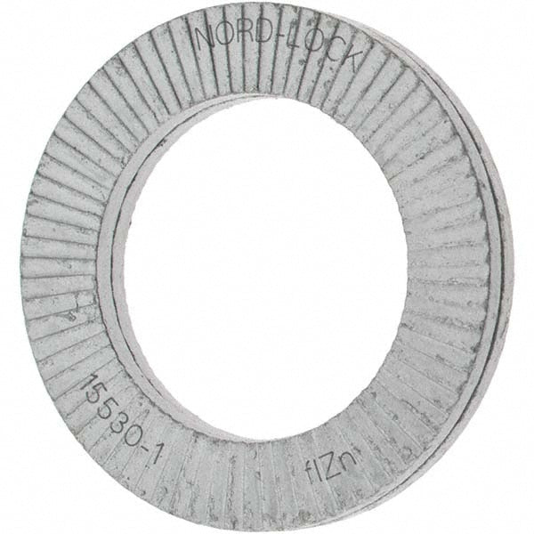 Value Collection MP31519 Wedge Lock Washer 1.218" OD, 0.798" ID, Steel, Grade 2, Zinc-Plated