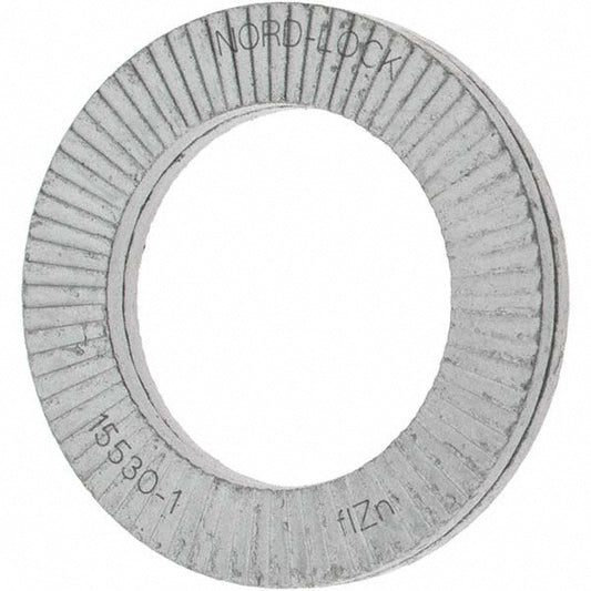 Value Collection MP31519 Wedge Lock Washer 1.218" OD, 0.798" ID, Steel, Grade 2, Zinc-Plated